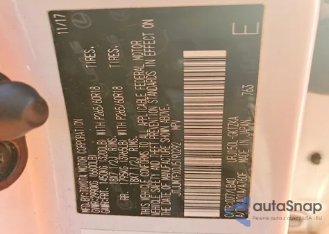 2018 Lexus Gx 460 Premium z USA, uszkodzony, nr VIN JTJJM7FX0J5190292